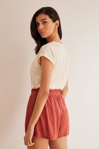 Short taille haute - Rouge
