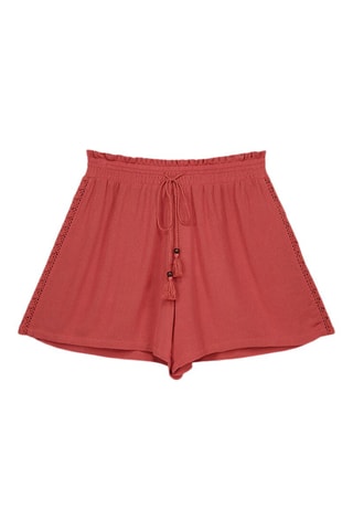 Short taille haute - Rouge