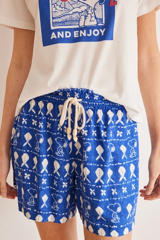 Short  Snoopy - Bleu