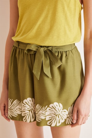 Short taille haute - Vert
