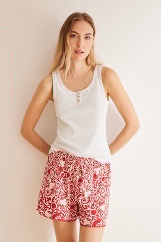 Short Snoopy - Blanc et rouge