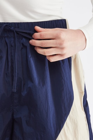 Short - Bleu marine et beige