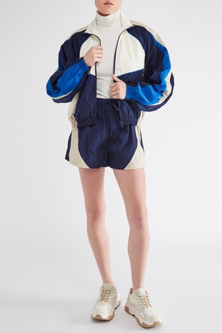 Short - Bleu marine et beige