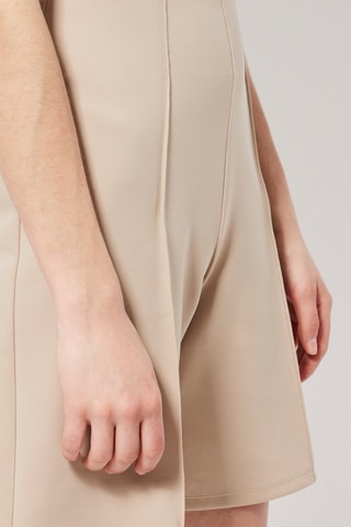 Bermuda taille haute Beige