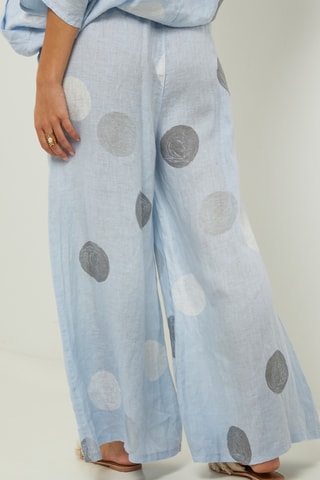 100% Linnen Broek - Hemelsblauw