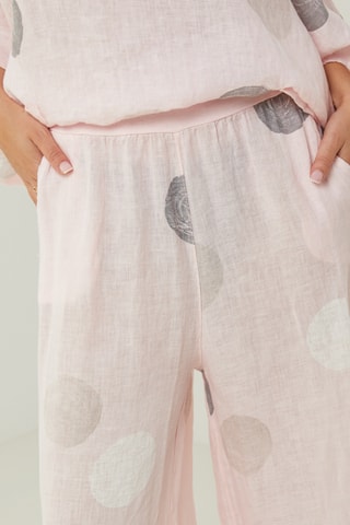 100% Linnen Broek - Roze