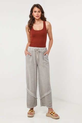 Linnen Broek - Taupe