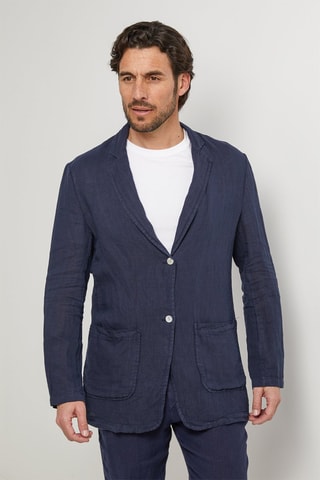 Linnen Jasje - Marineblauw - 100% linnen