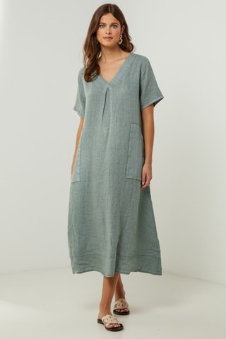 Robe en lin - Kaki