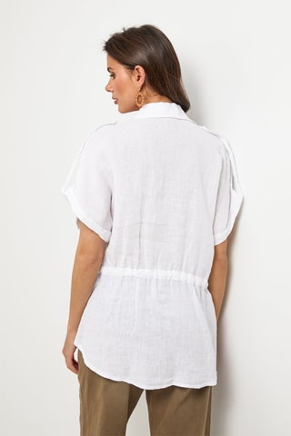 Linnen Blouse - Wit - 100% linnen
