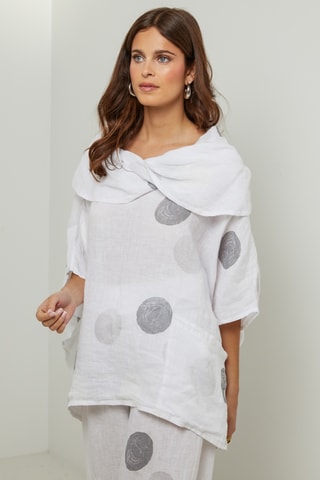 100% Linnen Tuniek - Wit