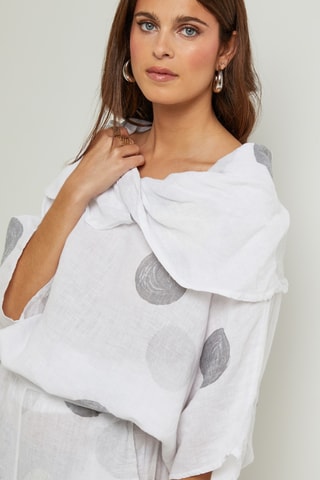 100% Linnen Tuniek - Wit