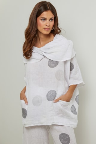 100% Linnen Tuniek - Wit