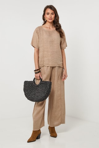 Tunique en lin - Camel