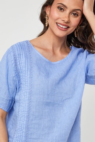 Linnen Tuniek - Blauw - 100% linnen