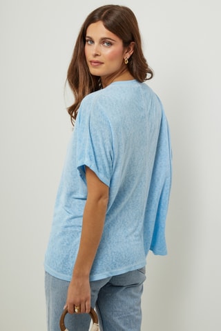 Oversized T-shirt - Hemelsblauw