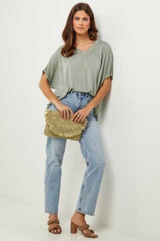 T-shirt oversize - Caqui
