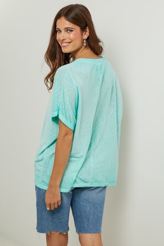 Oversized T-shirt - Mintgroen