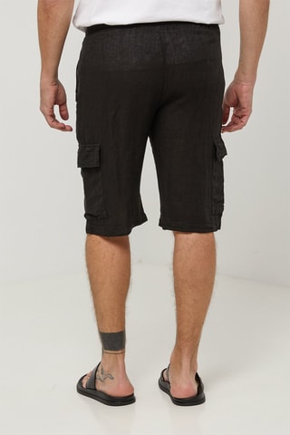 Linnen Short - Zwart - 100% linnen