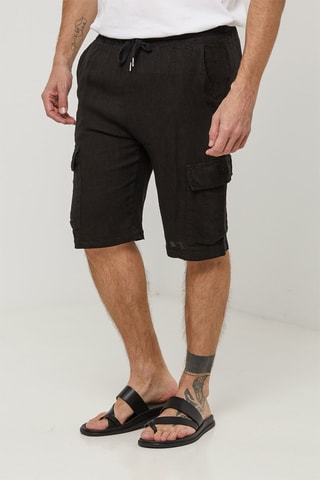 Linnen Short - Zwart - 100% linnen