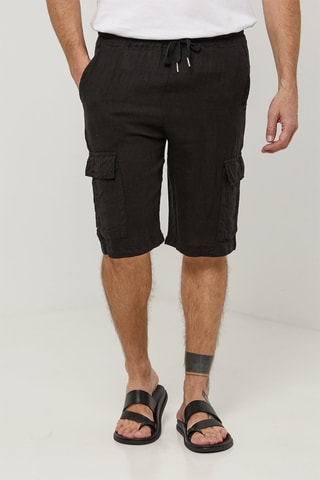 Linnen Short - Zwart - 100% linnen