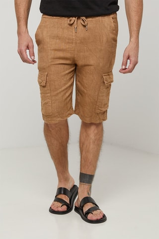 Linnen Short - Camel - 100% linnen