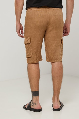 Linnen Short - Camel - 100% linnen
