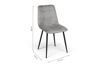 2 chaises Linda - 46 x 86 x 57 cm
