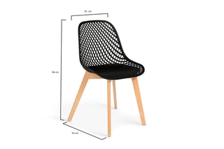 4 chaises Maëlle - 54 x 86 x 56 cm