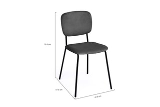 2 chaises Clara - 49,5 x 83 x 44 cm