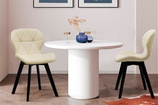 2 chaises en bois et hévéa Daisy - 50 x 79 x 47,5 cm