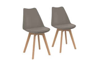 2 chaises Nordia - 46 x 40 x 45 cm