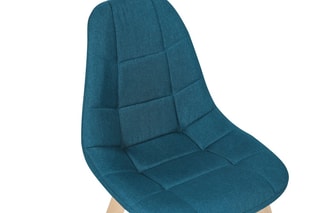 4 chaises Suedia et Gabriella - Pieds en hêtre - Bleu et noir