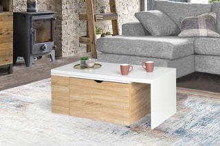 Table basse rotative Lizzi - 146,5/100 x 48 x 40 cm
