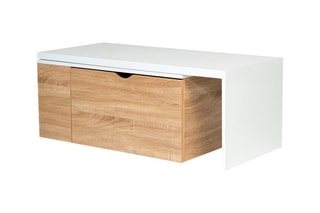 Table basse rotative Lizzi - 146,5/100 x 48 x 40 cm