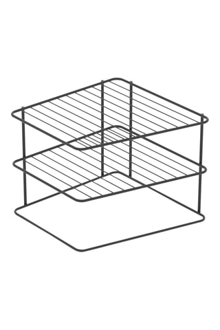 Suporte de pratos 2 peças Preto - Hermia