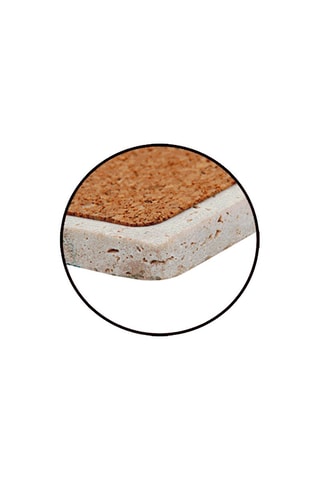 4 bases para copos em pedra natural