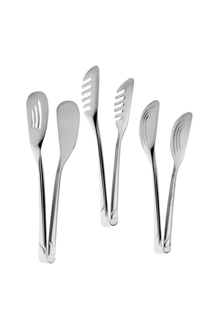3 pinças em aço inoxidável