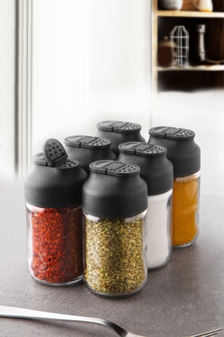 6 frascos para especiarias 10,5 cl