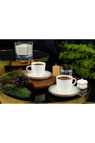 Serviço de café de porcelana - 12 peças