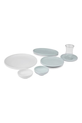 Serviço de pequeno-almoço de porcelana - 26 peças