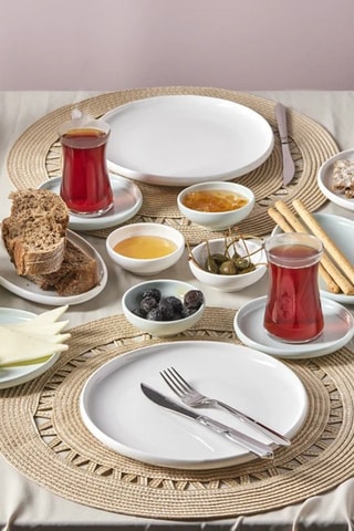Serviço de pequeno-almoço de porcelana - 26 peças