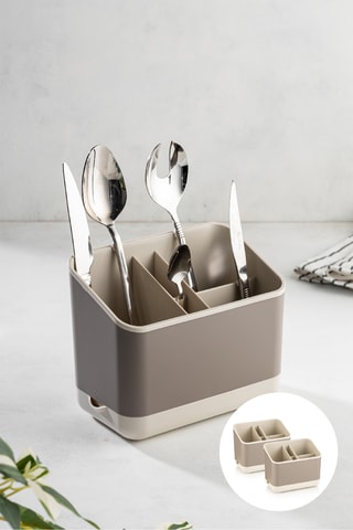 2 organizadores de cozinha em plástico - 16,5 x 10 x 14 cm