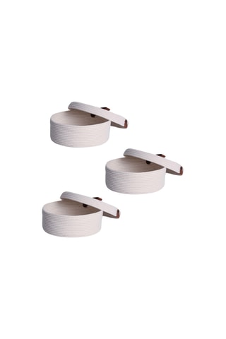 3 cestos - Cru - 7 cm