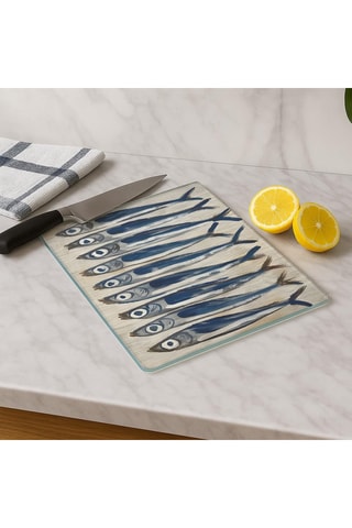 Tábua de cortar em vidro temperado e silicone
