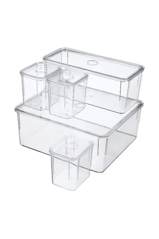 5 caixas de conservação em plástico sem BPA - 35 a 450 cl