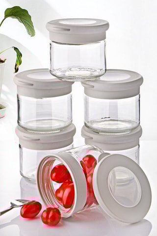 6 caixas de vidro borossilicato - 300 ml