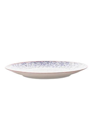 6 pratos rasos em porcelana - 25 cm