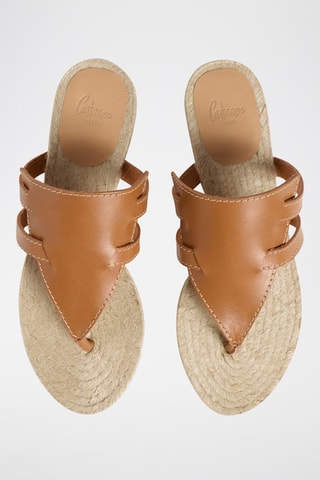 Mules em couro Piara - Camel