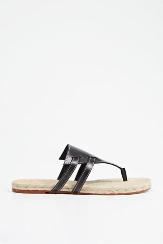 Mules em couro Piara - Preto